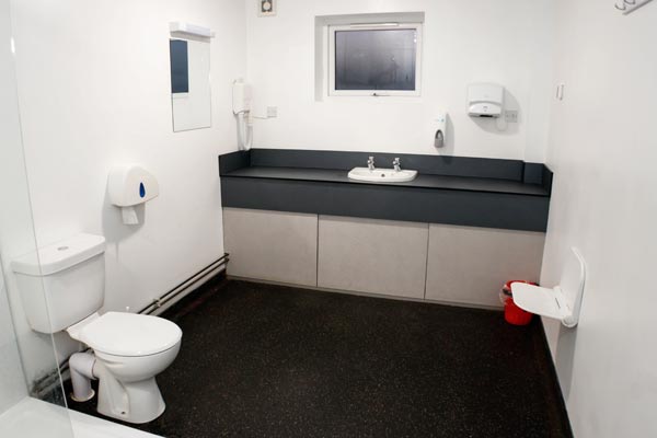 Delux 5-Star Individual Shower Rooms at York Touring Caravan Park